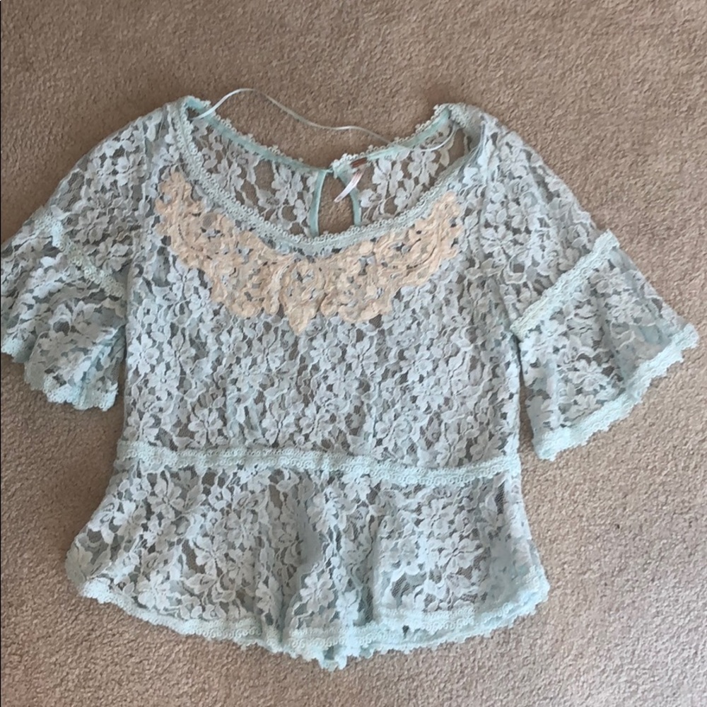 Free People Lace Top